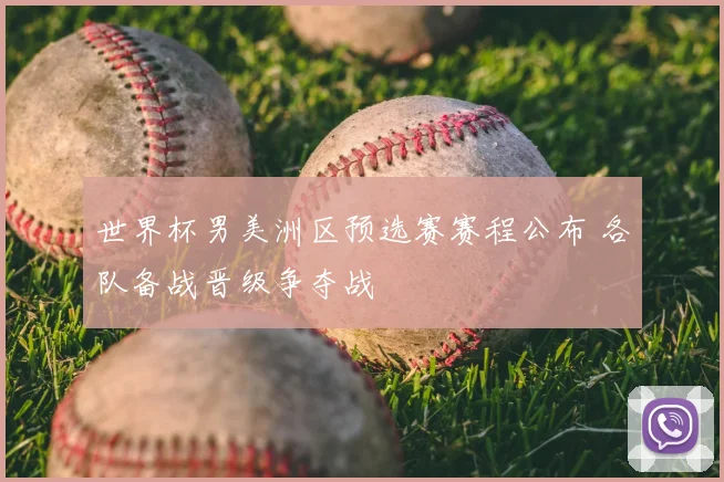 世界杯男美洲区预选赛赛程公布 各队备战晋级争夺战